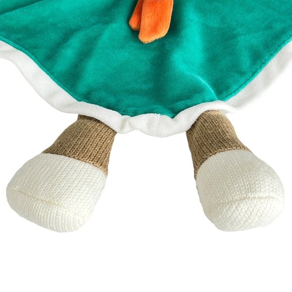 Baby Starters Sock Monkey Lovey Baby Security Blanket Infant Green Plush Toy - Picture 3 of 9